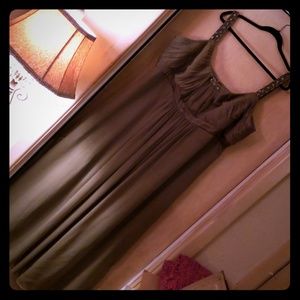 David's Bridal- olive Bridesmaid dress